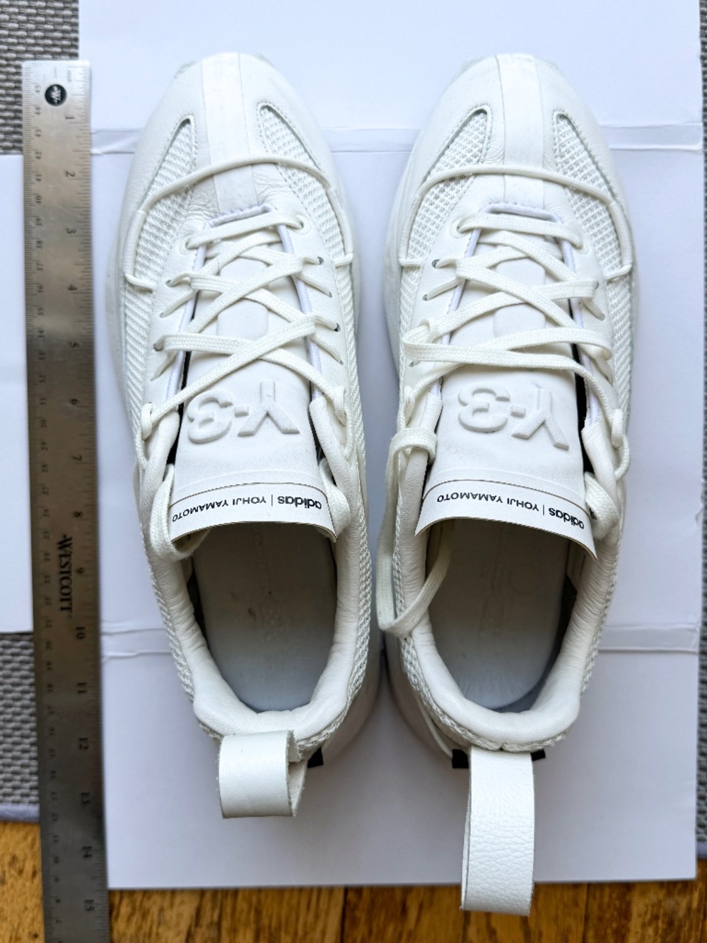 adidas Y-3 Shiku Run Triple Core White size US 8 Men